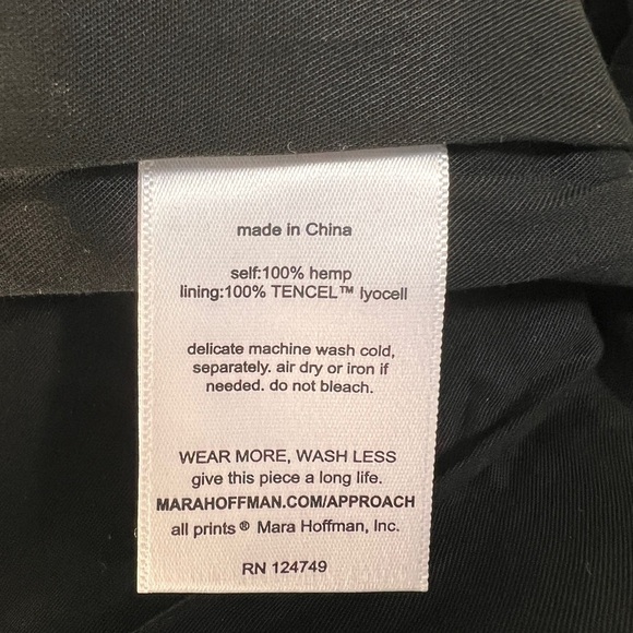 Mara Hoffman Enya One-Shoulder Hemp Maxi Dress - size 2 - NWT - Vacation cruise - Picture 12 of 12